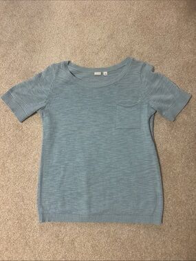 Gap Short-Sleeve Knit Top with pocket